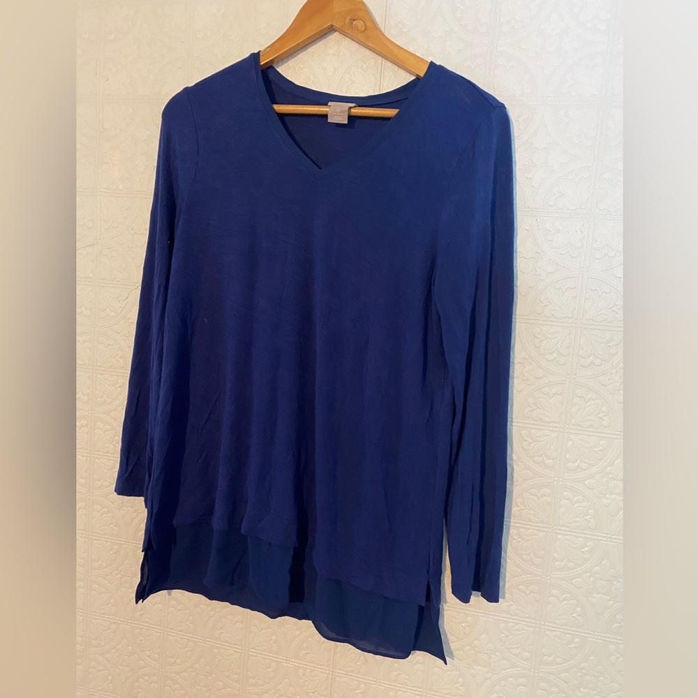 Chico’s | crew neck long sleeve top | size 04/6